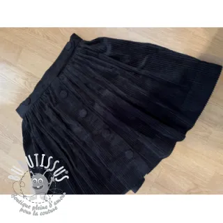 Tissu velours cotelé black