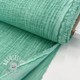 Tissu double gaze/mousseline Vintage green