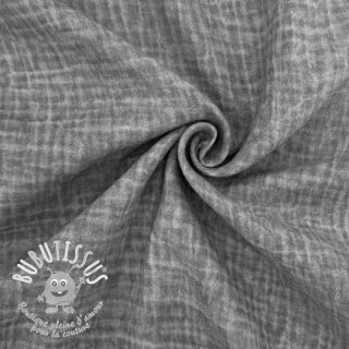 Tissu double gaze/mousseline Vintage grey