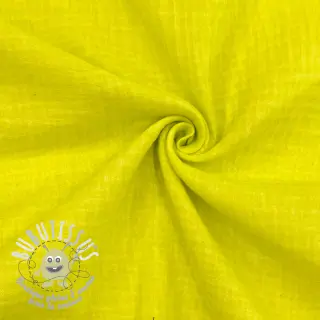 Tissu double gaze/mousseline Vintage neon yellow