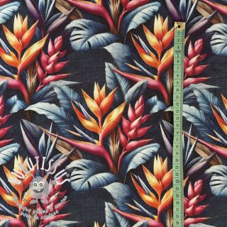 Viscose lin Marigold design B digital print