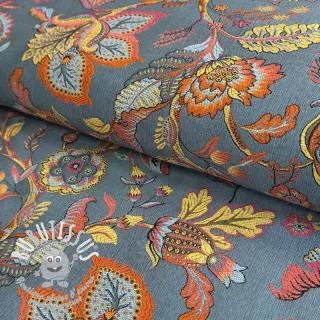 Tissu déco jacquard Inaya ciel