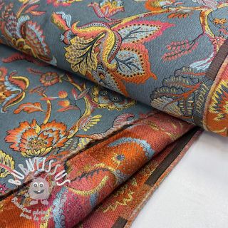 Tissu déco jacquard Inaya ciel
