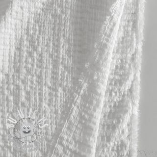 Tissu coton STRETCH Baby white