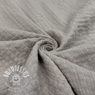 Tissu coton STRETCH Baby beige