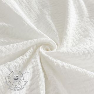 Tissu coton STRETCH Baby off white
