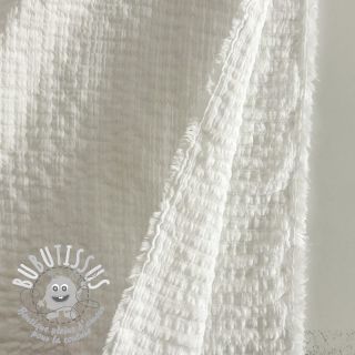 Tissu coton STRETCH Baby off white