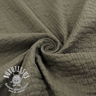 Tissu coton STRETCH Baby taupe
