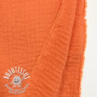 Tissu coton STRETCH Baby orange