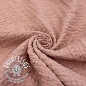 Tissu coton STRETCH Baby light pink