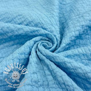 Tissu coton STRETCH Baby blue
