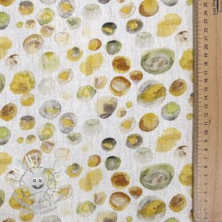 Viscose lin Natural Lin Livy yellow digital print