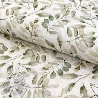 Viscose lin Natural Lin Lissy ecru digital print
