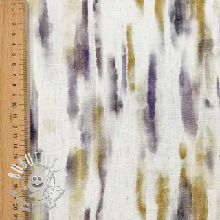 Viscose lin Natural Lin Lina green digital print