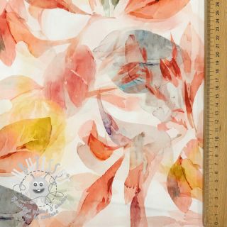 Tissu coton SATIN Hawaii pink digital print
