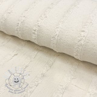 Tissu coton Ruffled Lines ecru