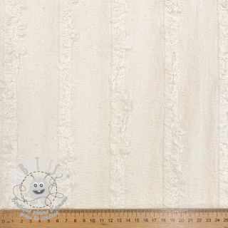 Tissu coton Ruffled Lines ecru