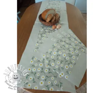 Tissu déco Linenlook Daisy sweet field