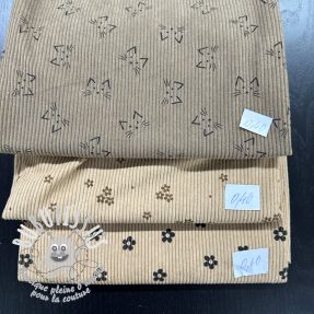 Paquet de tissus velours cotelé fin STRETCH 080