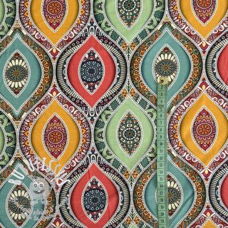 Jersey VISCOSE LYCRA HEAVY Vintage B digital print