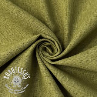 Tissu coton Lin PREMIUM moss green