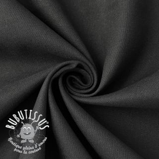 Tissu coton Lin PREMIUM black