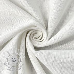 Tissu coton Lin PREMIUM white