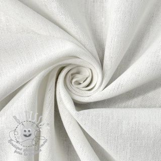 Tissu coton Lin PREMIUM white