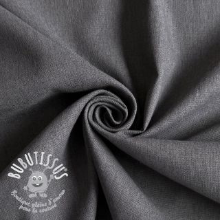 Tissu coton Lin PREMIUM dark grey
