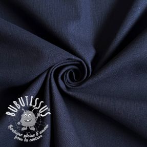 Tissu coton Lin PREMIUM dark blue