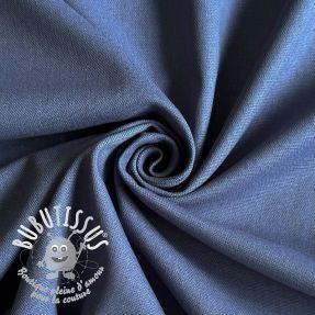Tissu coton Lin PREMIUM steel blue