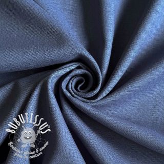 Tissu coton Lin PREMIUM steel blue