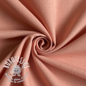 Tissu coton Lin PREMIUM salmon