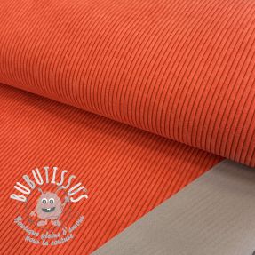 Tissu velours cotelé HUGGY orange spicy