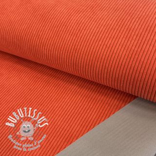 Tissu velours cotelé HUGGY orange spicy