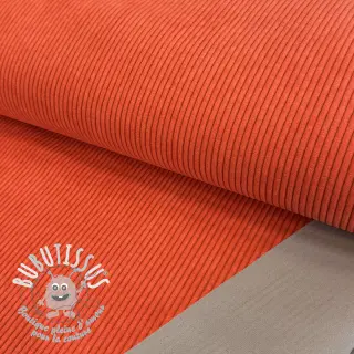Tissu velours cotelé HUGGY orange spicy