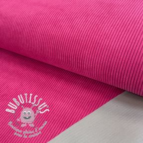 Tissu velours cotelé HUGGY fuchsia