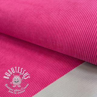 Tissu velours cotelé HUGGY fuchsia