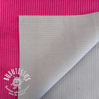 Tissu velours cotelé HUGGY fuchsia