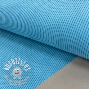 Tissu velours cotelé HUGGY turquoise