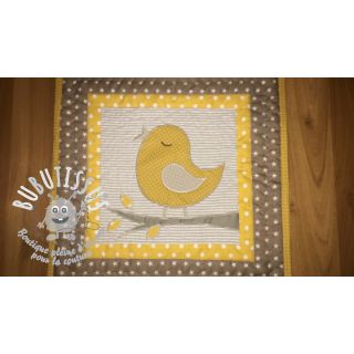 Tissu coton Petit dots yellow