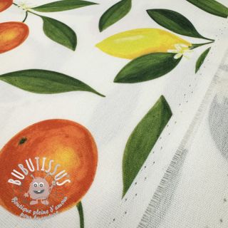 Tissu déco avec finition en Teflon Citrus Fruit