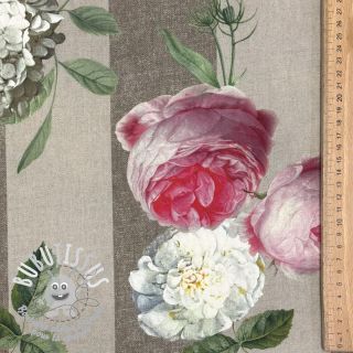 Tissu déco avec finition en Teflon Hydrangea Roses