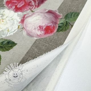 Tissu déco avec finition en Teflon Hydrangea Roses
