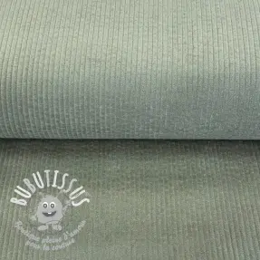 Tissu velours cotelé sage