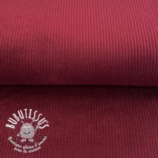 Tissu velours cotelé wine red