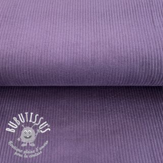 Tissu velours cotelé grape