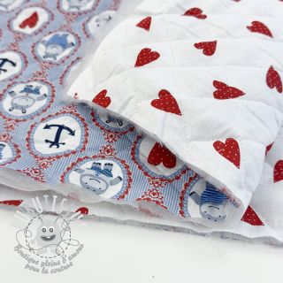Tissu coton QUILTING Titouan bleu