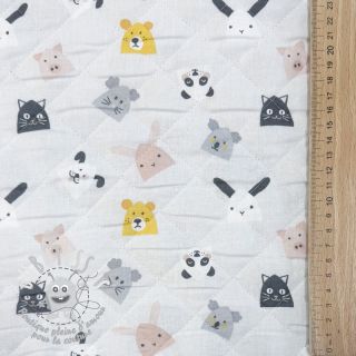 Tissu coton QUILTING Parapluie perle