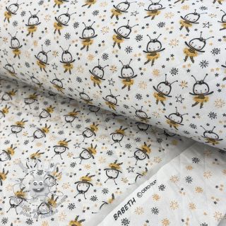 Tissu coton QUILTING Elisabetta jaune
